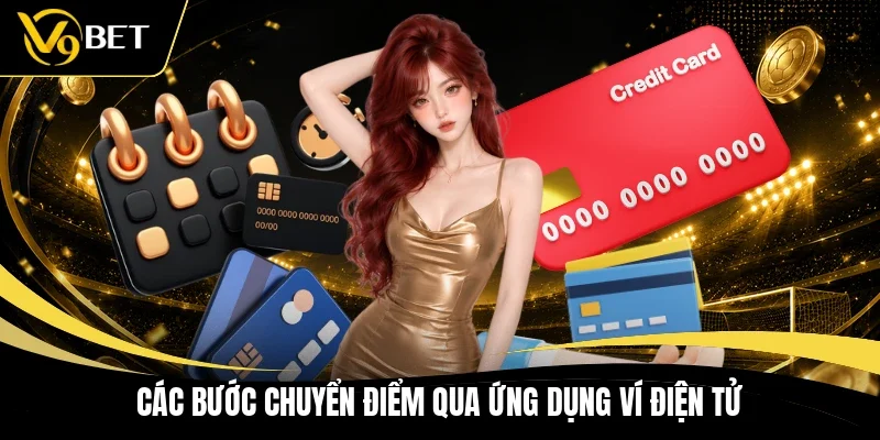 Các bước chuyển điểm qua ứng dụng ví điện tử