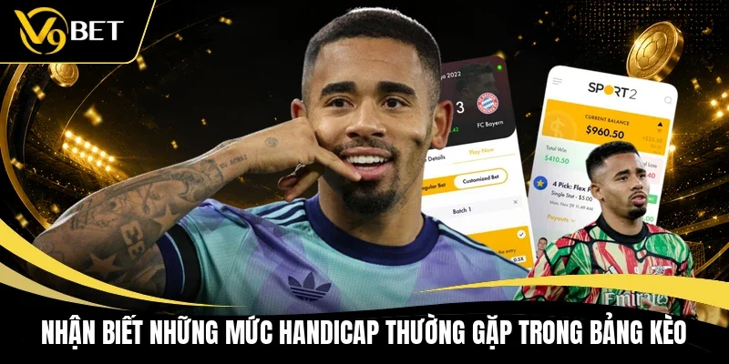 Nhận biết những mức handicap thường gặp trong bảng kèo